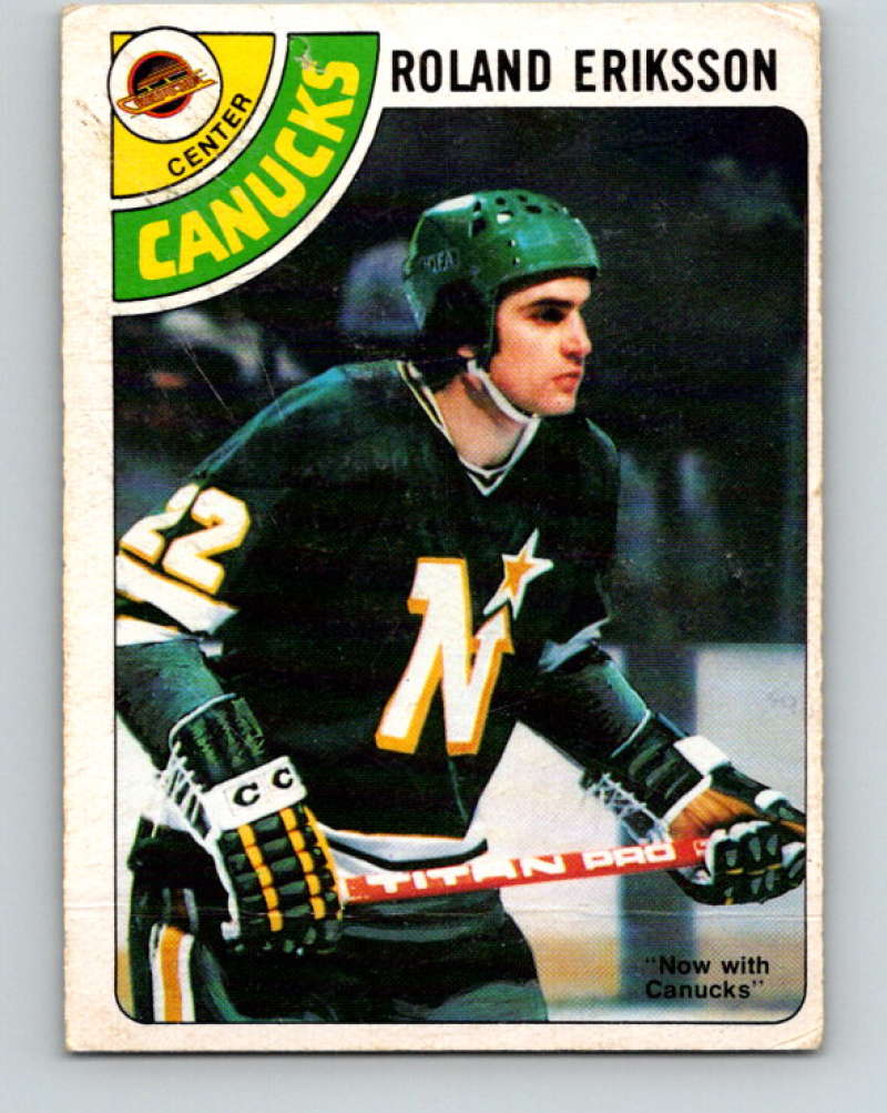 1978-79 O-Pee-Chee #241 Roland Eriksson  Vancouver Canucks  8540 Image 1