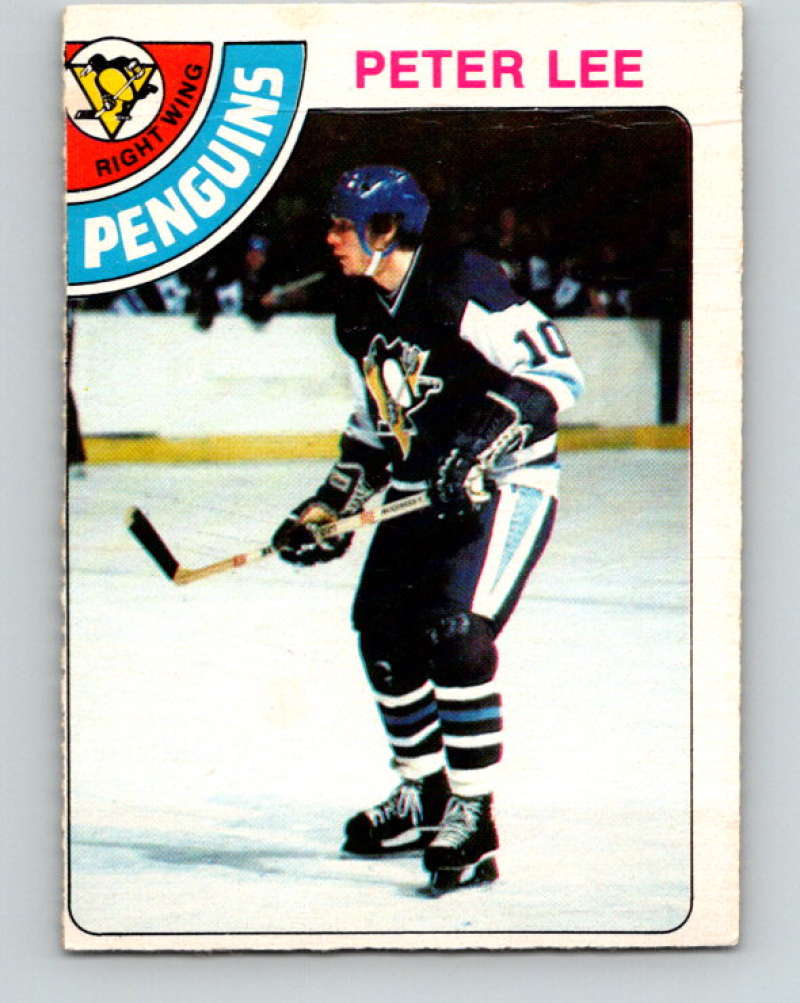 1978-79 O-Pee-Chee #244 Peter Lee  RC Rookie Pittsburgh Penguins  8543 Image 1