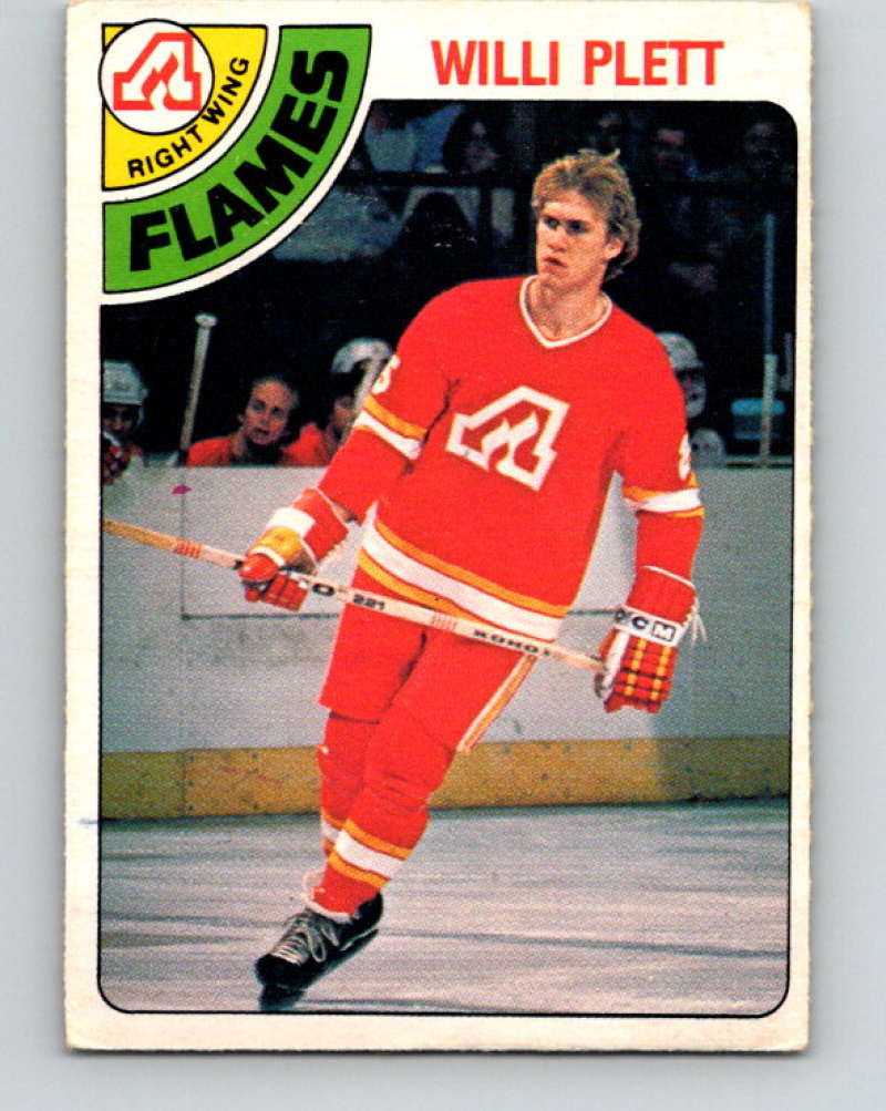 1978-79 O-Pee-Chee #317 Willi Plett  Atlanta Flames  8616 Image 1