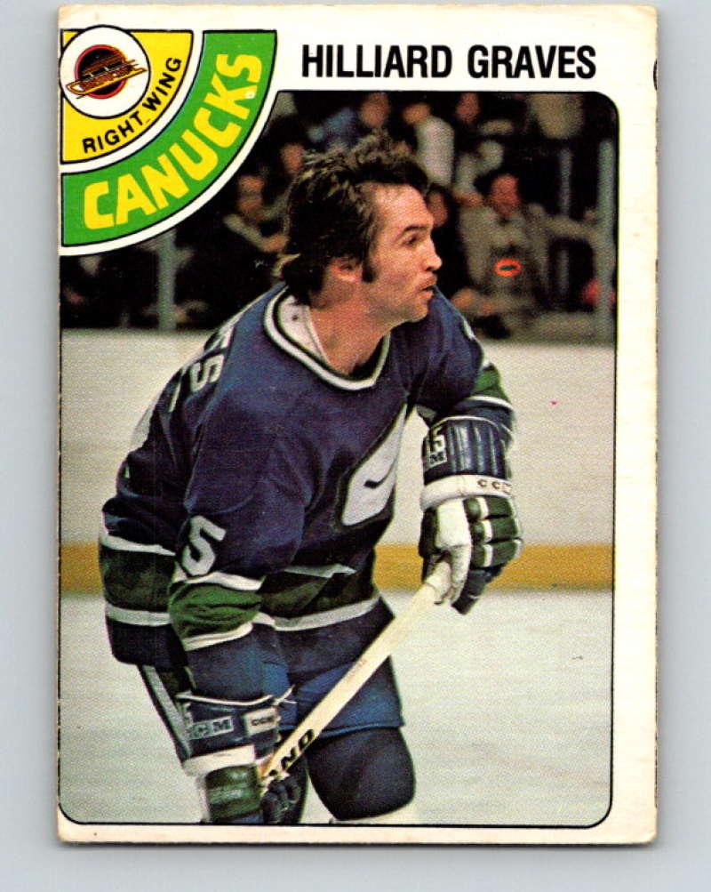 1978-79 O-Pee-Chee #357 Hilliard Graves  Vancouver Canucks  8656 Image 1