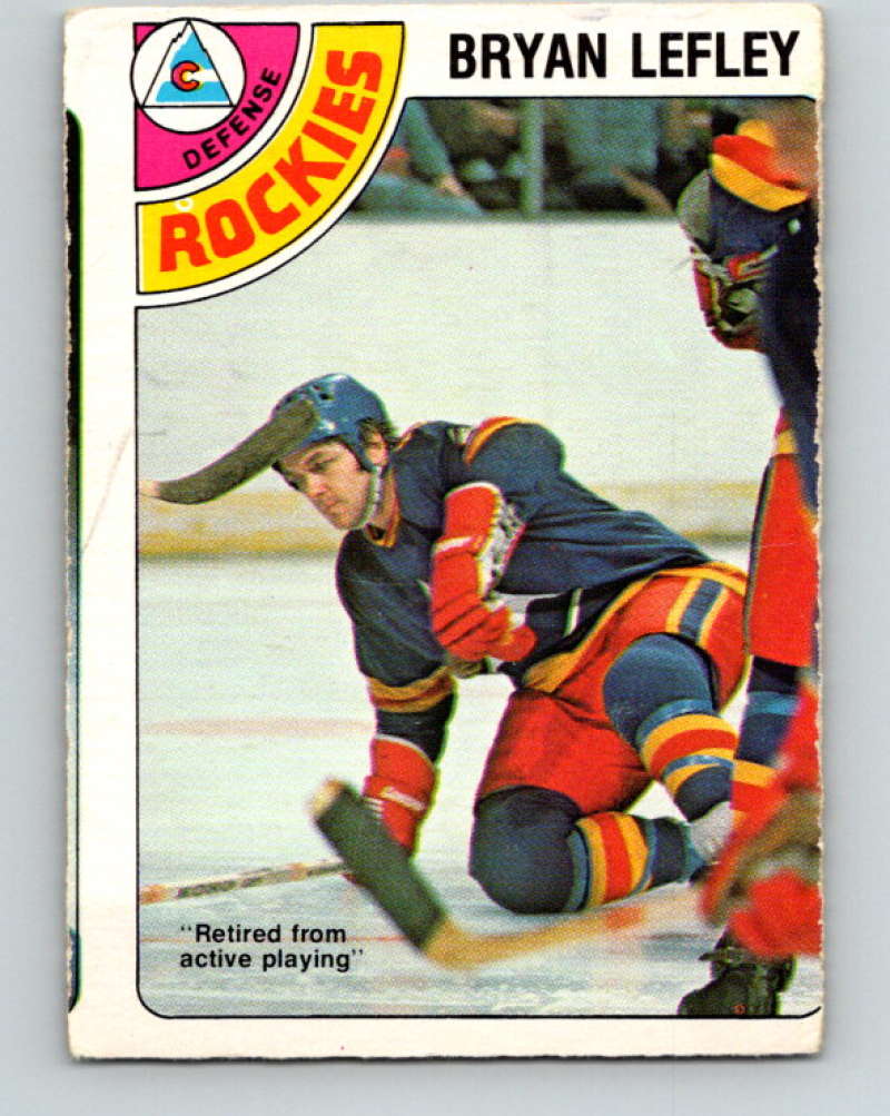 1978-79 O-Pee-Chee #370 Bryan Lefley  Colorado Rockies  8669 Image 1