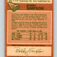 1978-79 O-Pee-Chee #372 Bobby Simpson  Atlanta Flames  8671 Image 2