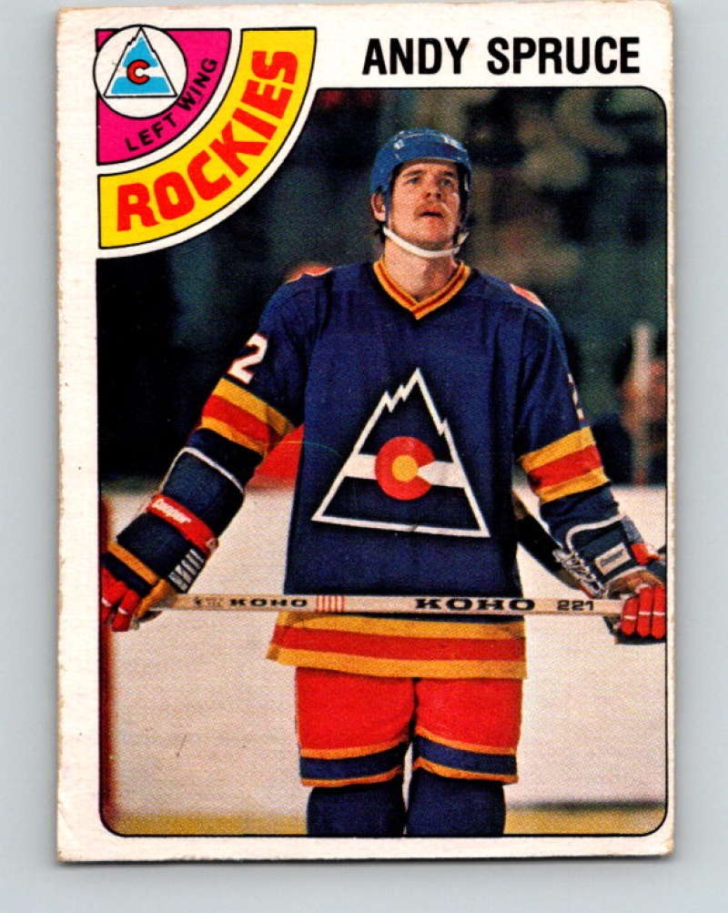 1978-79 O-Pee-Chee #378 Andy Spruce  RC Rookie Colorado Rockies  8677 Image 1