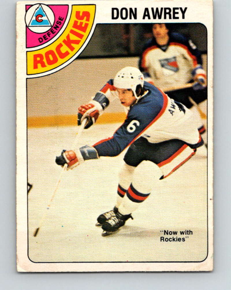 1978-79 O-Pee-Chee #383 Don Awrey  Colorado Rockies  8682 Image 1