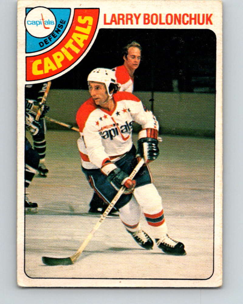 1978-79 O-Pee-Chee #387 Larry Bolonchuk  Washington Capitals  8686 Image 1