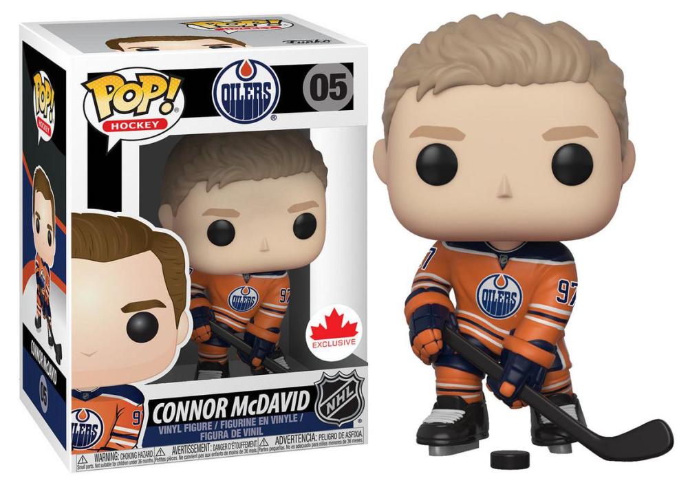 Funko Pop - NHL Connor McDavid Edmonton Oilers Orange Vinyl Figure  Image 1