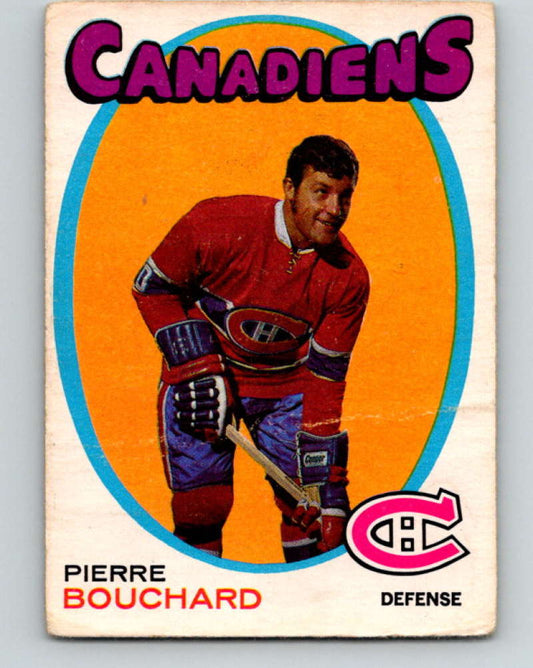 1971-72 O-Pee-Chee #2 Pierre Bouchard  RC Rookie Montreal Canadiens  8697