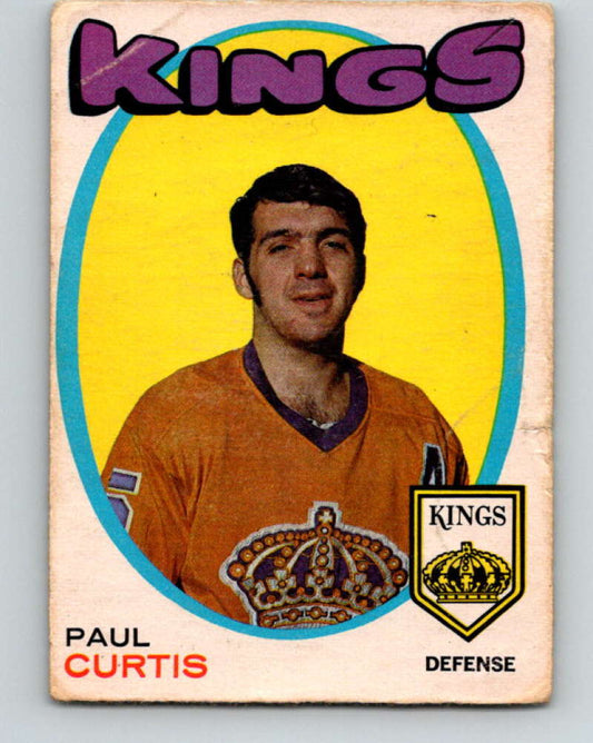 1971-72 O-Pee-Chee #4 Paul Curtis  RC Rookie Los Angeles Kings  8699