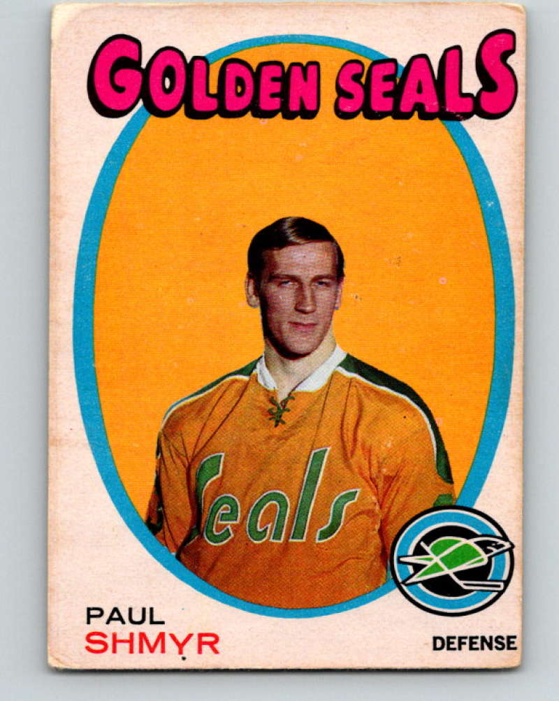 1971-72 O-Pee-Chee #6 Paul Shmyr  RC Rookie California Golden Seals  8701