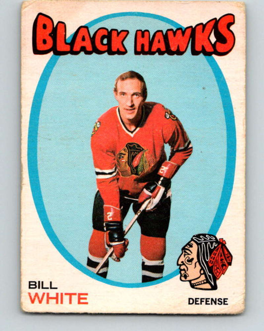 1971-72 O-Pee-Chee #11 Bill White  Chicago Blackhawks  8706