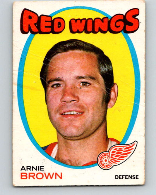 1971-72 O-Pee-Chee #14 Arnie Brown  Detroit Red Wings  8709