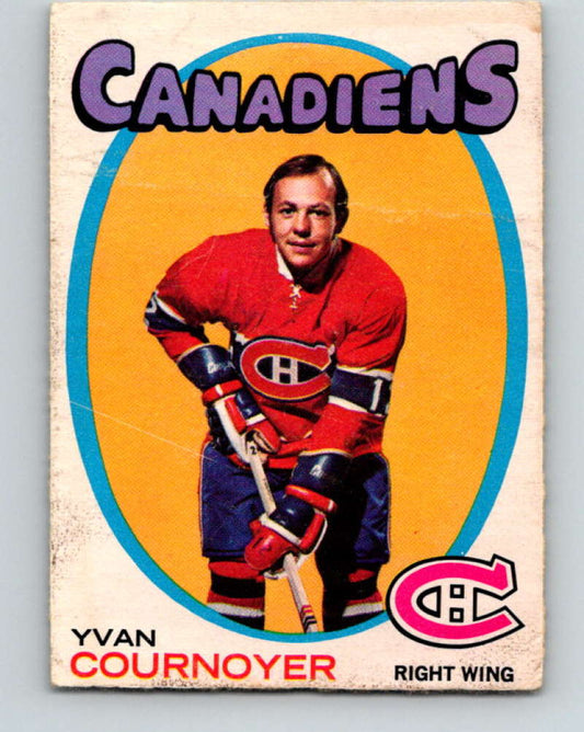1971-72 O-Pee-Chee #15 Yvan Cournoyer  Montreal Canadiens  8710