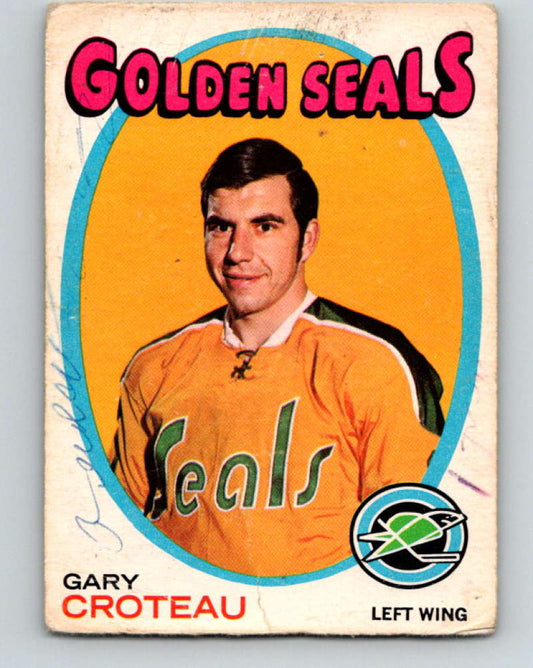 1971-72 O-Pee-Chee #17 Gary Croteau  California Golden Seals  8712 Image 1