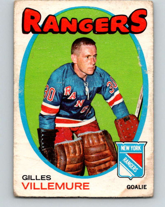 1971-72 O-Pee-Chee #18 Gilles Villemure  New York Rangers  8713