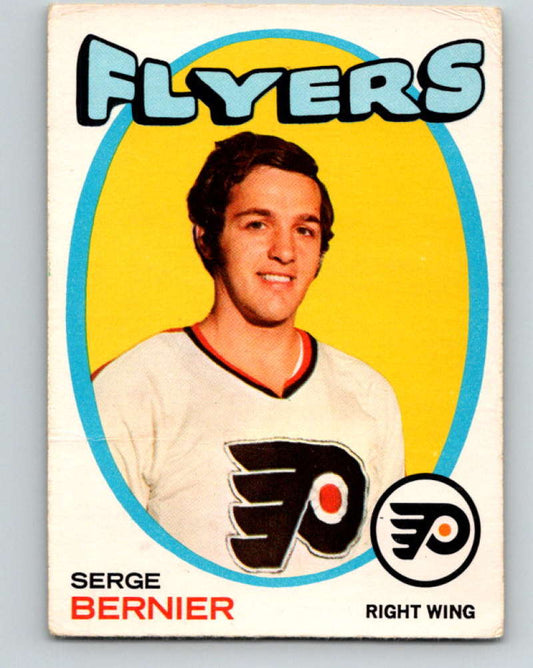 1971-72 O-Pee-Chee #19 Serge Bernier  RC Rookie Philadelphia Flyers  8714