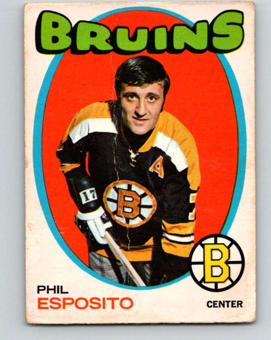 1971-72 O-Pee-Chee #20 Phil Esposito  Boston Bruins  8715