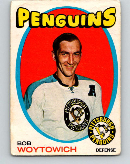 1971-72 O-Pee-Chee #28 Bob Woytowich  Pittsburgh Penguins  8723