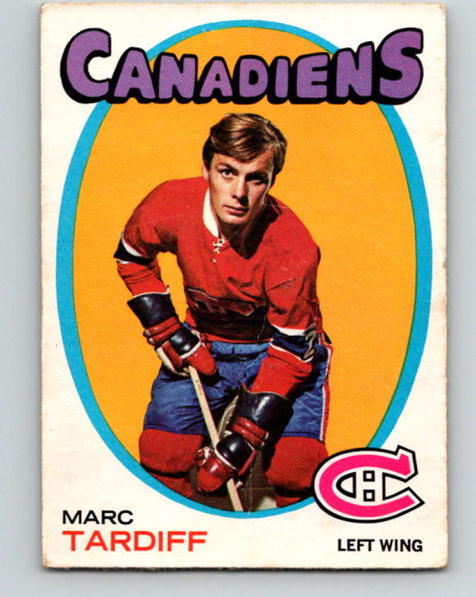 1971-72 O-Pee-Chee #29 Marc Tardif  Montreal Canadiens  8724