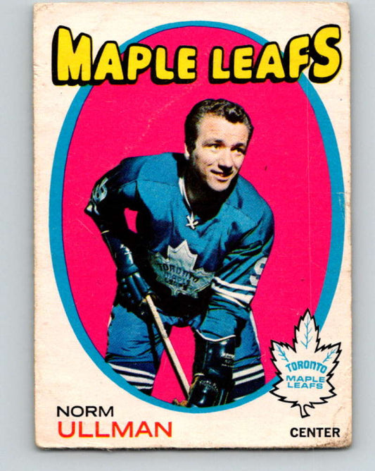 1971-72 O-Pee-Chee #30 Norm Ullman  Toronto Maple Leafs  8725