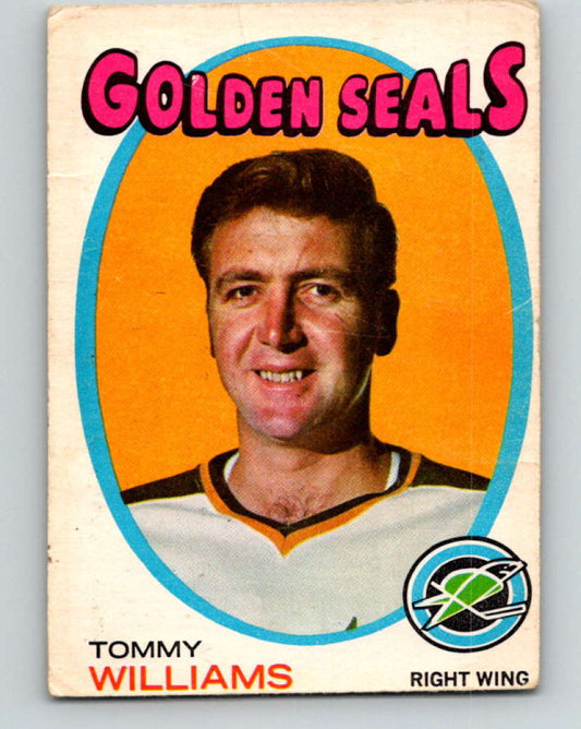 1971-72 O-Pee-Chee #31 Tom Williams  California Golden Seals  8726