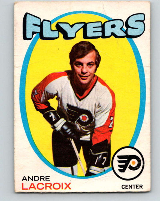 1971-72 O-Pee-Chee #33 Andre Lacroix  Philadelphia Flyers  8728