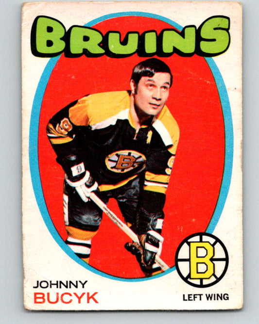 1971-72 O-Pee-Chee #35 Johnny Bucyk  Boston Bruins  8730