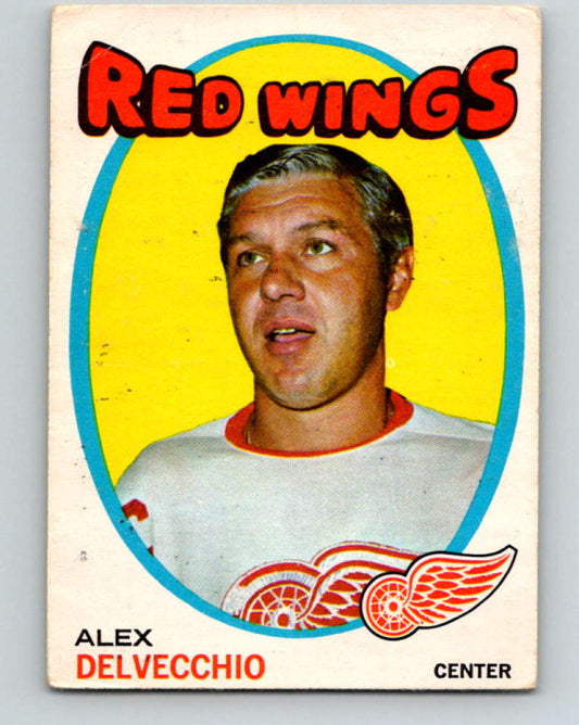 1971-72 O-Pee-Chee #37 Alex Delvecchio  Detroit Red Wings  8732