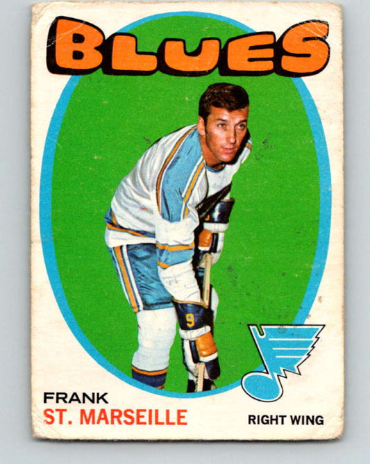 1971-72 O-Pee-Chee #38 Frank St. Marseille  St. Louis Blues  8733