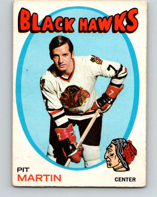1971-72 O-Pee-Chee #39 Pit Martin  Chicago Blackhawks  8734