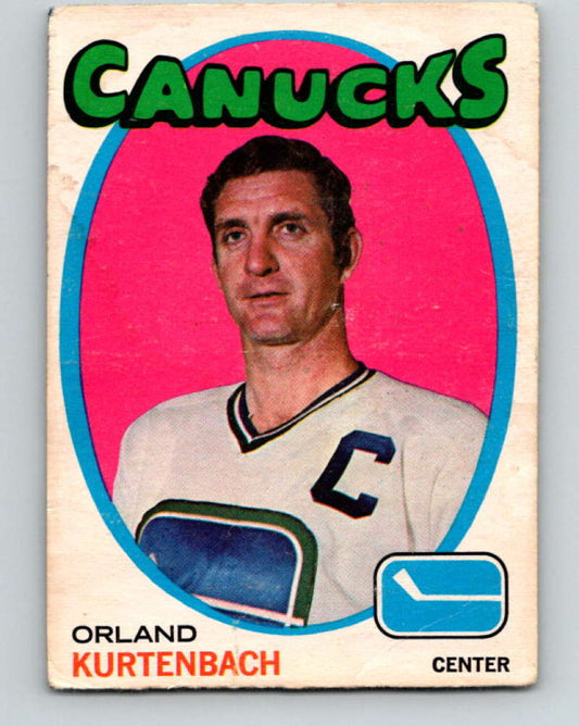 1971-72 O-Pee-Chee #42 Orland Kurtenbach  Vancouver Canucks  8737