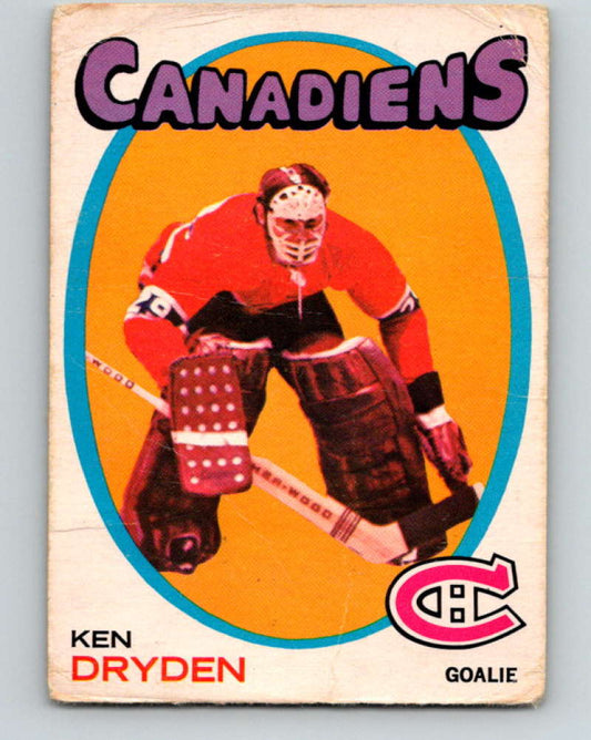 1971-72 O-Pee-Chee #45 Ken Dryden  RC Rookie Montreal Canadiens  8740