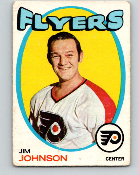 1971-72 O-Pee-Chee #48 Jim Johnson  Philadelphia Flyers  8743