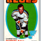 1971-72 O-Pee-Chee #51 Chris Bordeleau  RC Rookie St. Louis Blues  8746