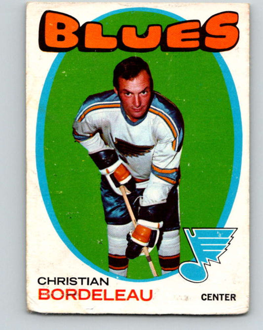 1971-72 O-Pee-Chee #51 Chris Bordeleau  RC Rookie St. Louis Blues  8746