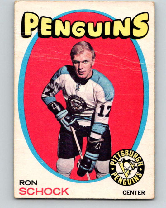 1971-72 O-Pee-Chee #56 Ron Schock  Pittsburgh Penguins  8751
