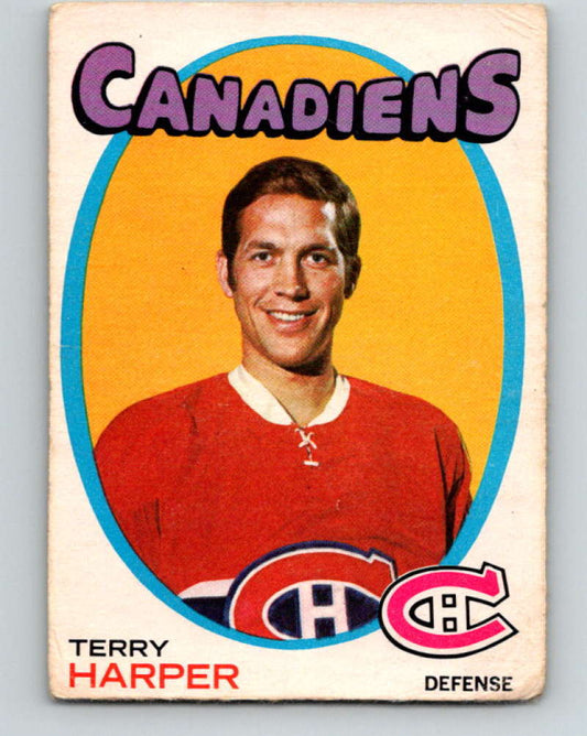 1971-72 O-Pee-Chee #59 Terry Harper  Montreal Canadiens  8754