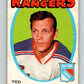 1971-72 O-Pee-Chee #74 Ted Irvine  New York Rangers  8769