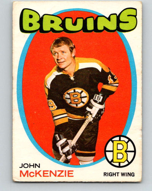 1971-72 O-Pee-Chee #82 John McKenzie  Boston Bruins  8777
