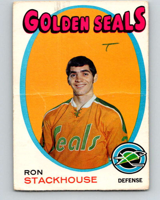 1971-72 O-Pee-Chee #83 Ron Stackhouse  RC Rookie California Golden Seals  8778