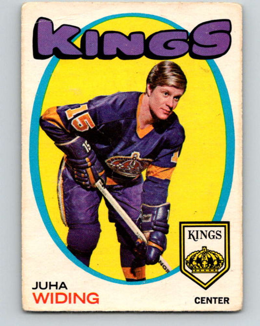 1971-72 O-Pee-Chee #86 Juha Widing  RC Rookie Los Angeles Kings  8781 Image 1