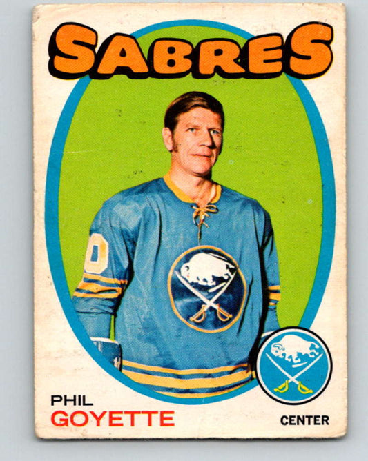 1971-72 O-Pee-Chee #88 Phil Goyette  Buffalo Sabres  8783 Image 1
