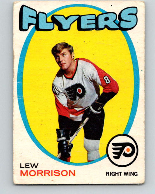 1971-72 O-Pee-Chee #89 Lew Morrison  Philadelphia Flyers  8784