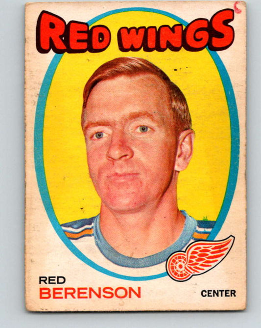 1971-72 O-Pee-Chee #91 Red Berenson  Detroit Red Wings  8786