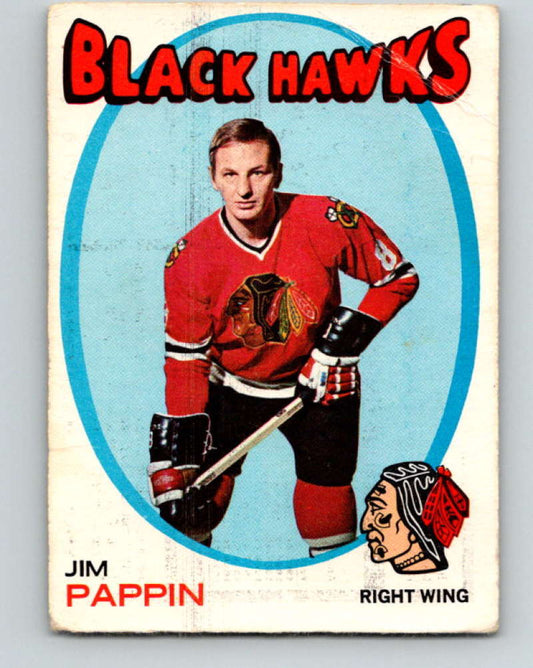 1971-72 O-Pee-Chee #98 Jim Pappin  Chicago Blackhawks  8793
