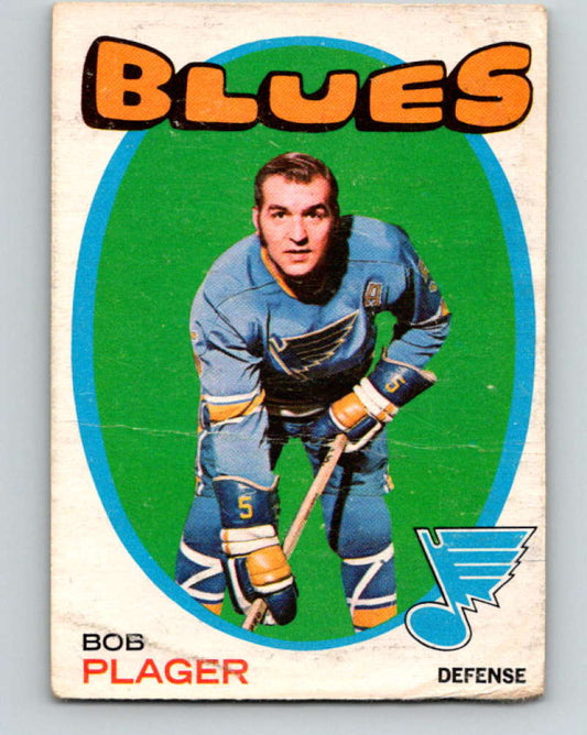 1971-72 O-Pee-Chee #103 Bob Plager UER  St. Louis Blues  8798
