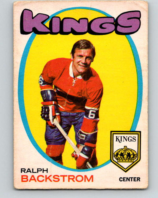 1971-72 O-Pee-Chee #108 Ralph Backstrom  Los Angeles Kings  8803