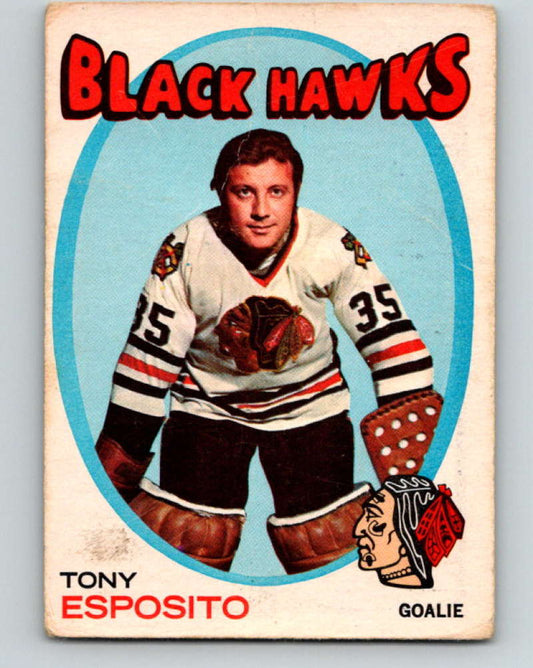 1971-72 O-Pee-Chee #110 Tony Esposito  Chicago Blackhawks  8805