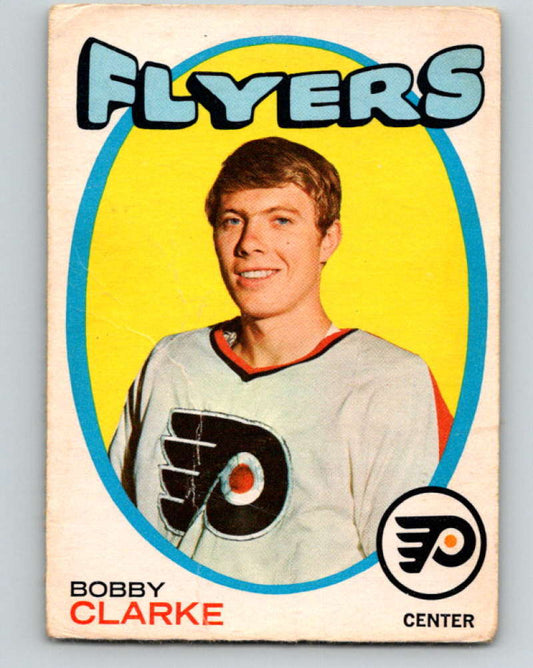 1971-72 O-Pee-Chee #114 Bobby Clarke  Philadelphia Flyers  8809