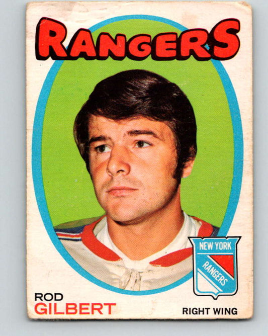 1971-72 O-Pee-Chee #123 Rod Gilbert  New York Rangers  8818