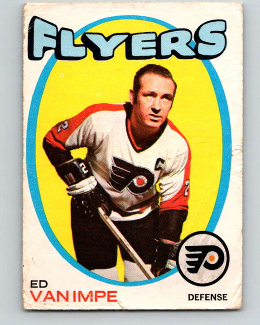 1971-72 O-Pee-Chee #126 Ed Van Impe  Philadelphia Flyers  8821